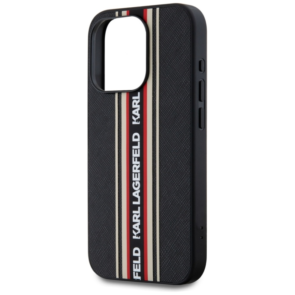 Huse pentru iPhone 15 Pro Max, Karl Lagerfeld, Saffiano Athleisure, Rosu - 3 | YEO