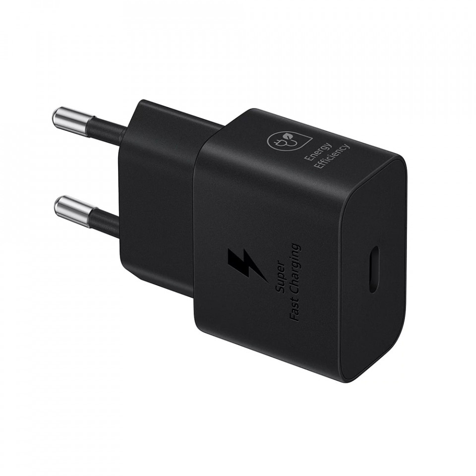 Incarcator priza fast charge 25W, Type-C, Original Samsung (EP-T2510NBEGEU) - Negru - 3 | YEO