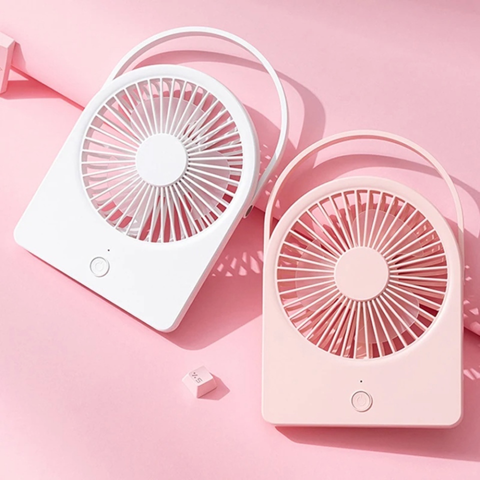 Mini Ventilator Portabil, CT-108, USB, 2W, Compact si Usor, set cu sticker, Alb - 2 | YEO