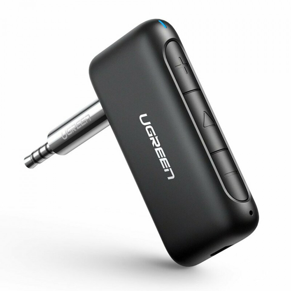 Modulator FM bluetooth 5.0, Jack 3.5mm, Ugreen (70303) - Negru