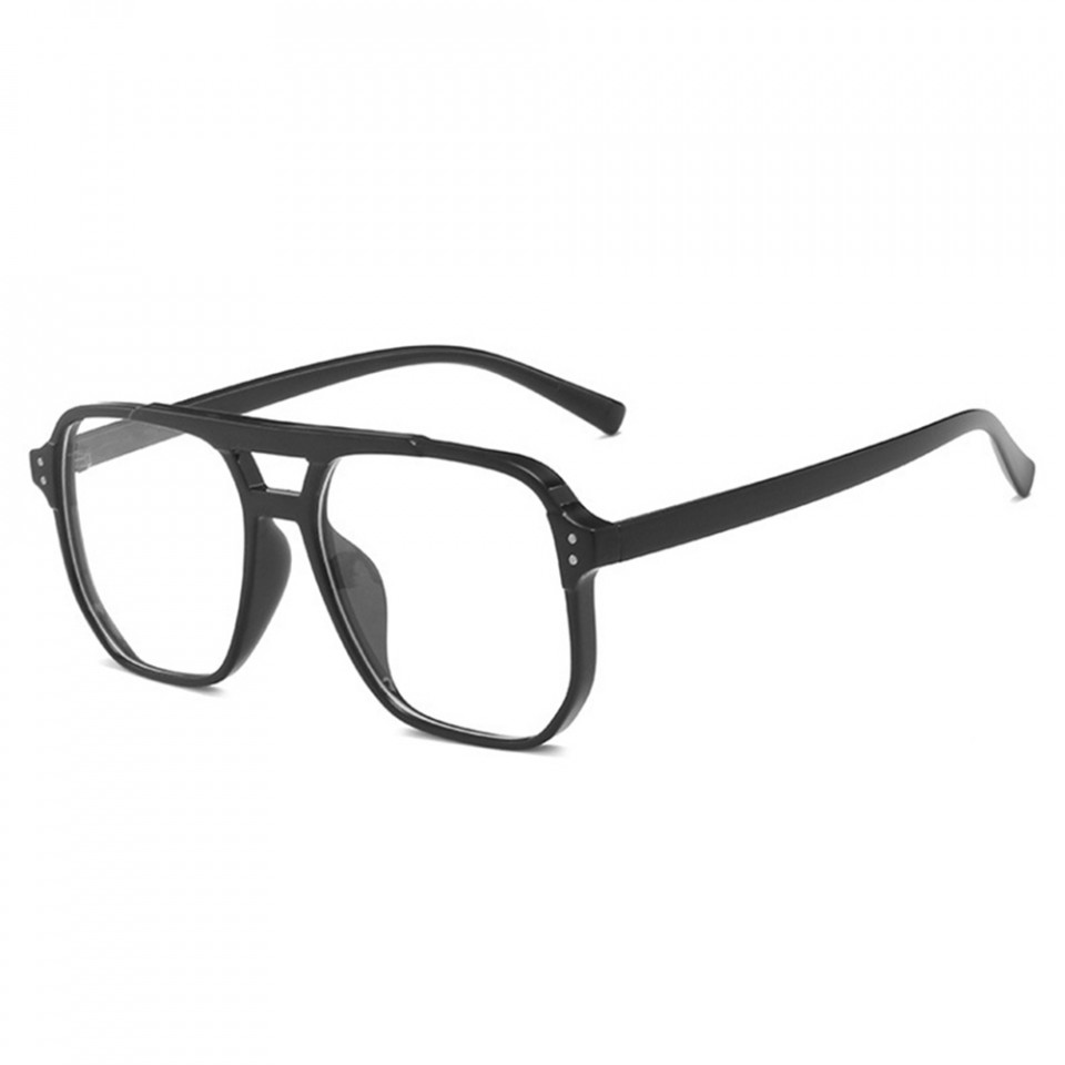 Ochelari calculator dama protectie lumina albastra, rama patrata, Techsuit (PC28014-C1) - Negru