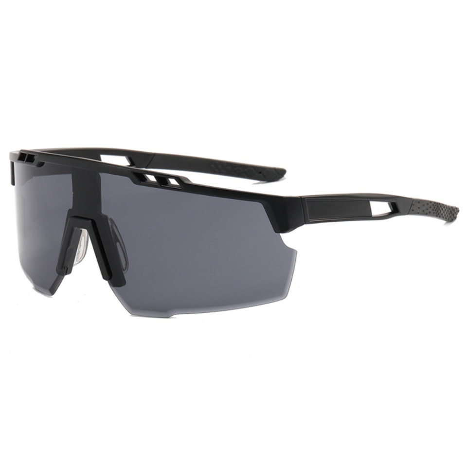 Ochelari de Ciclism și Activități Sportive Outdoor, cu Ramă și Lentile PC, Unisex - Negru