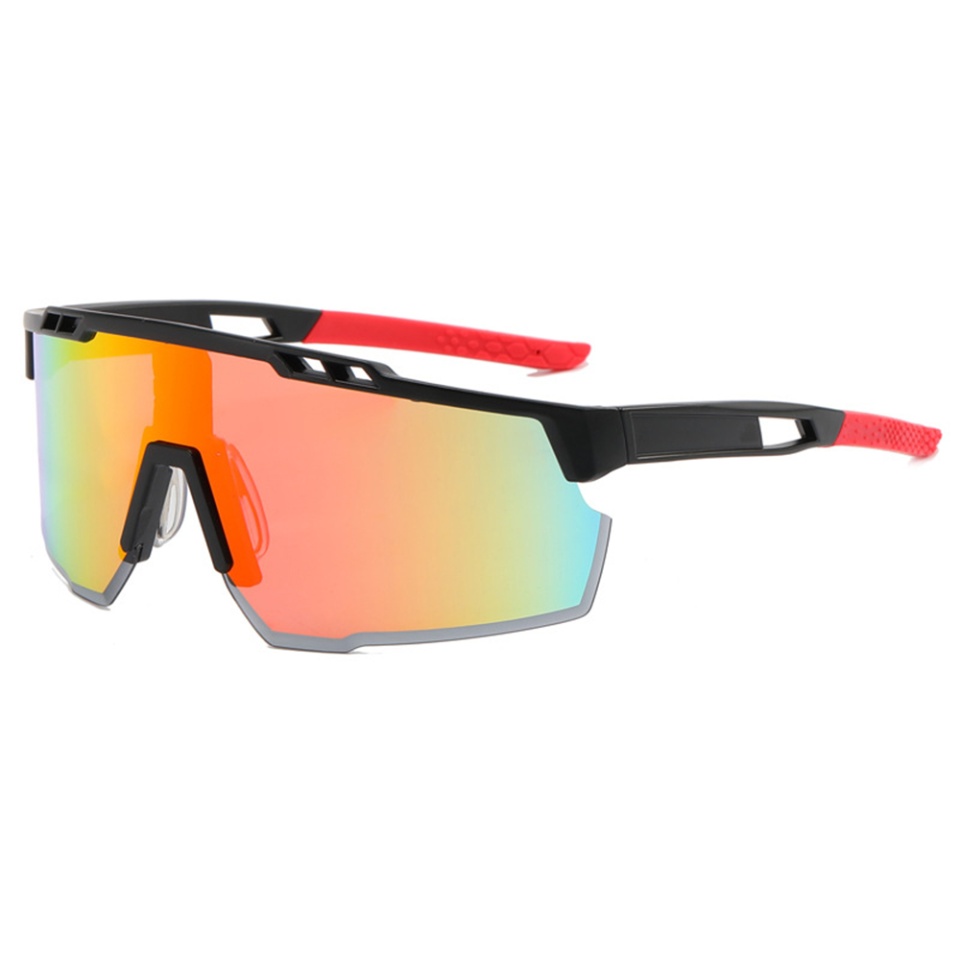 Ochelari de Ciclism și Activități Sportive Outdoor, cu Ramă și Lentile PC, Unisex - Negru Portocaliu