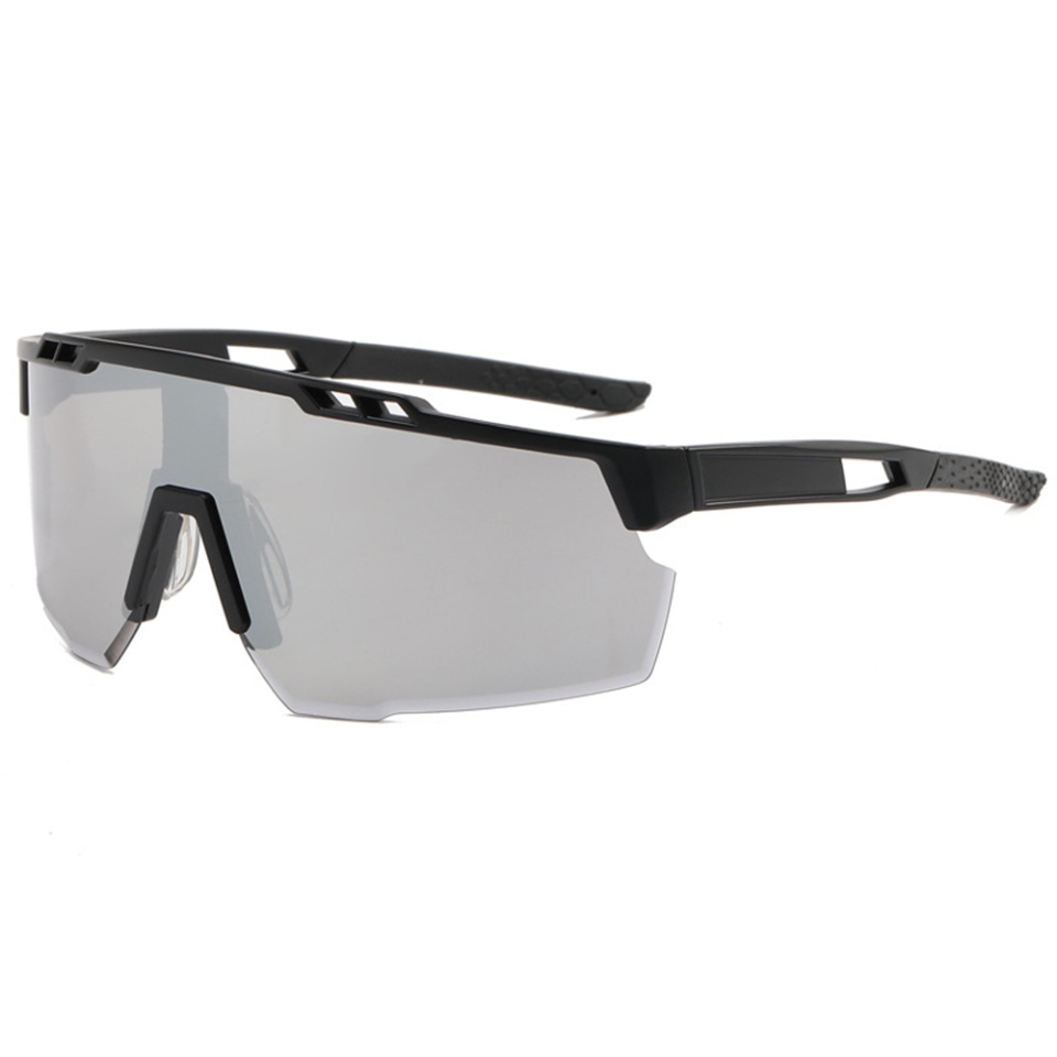 Ochelari de Ciclism și Activități Sportive Outdoor, cu Ramă și Lentile PC, Unisex - Negru Gri