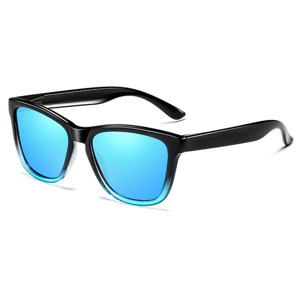 Ochelari de soare barbati, Polarizati, Skyddar 0717, Negru;albastru