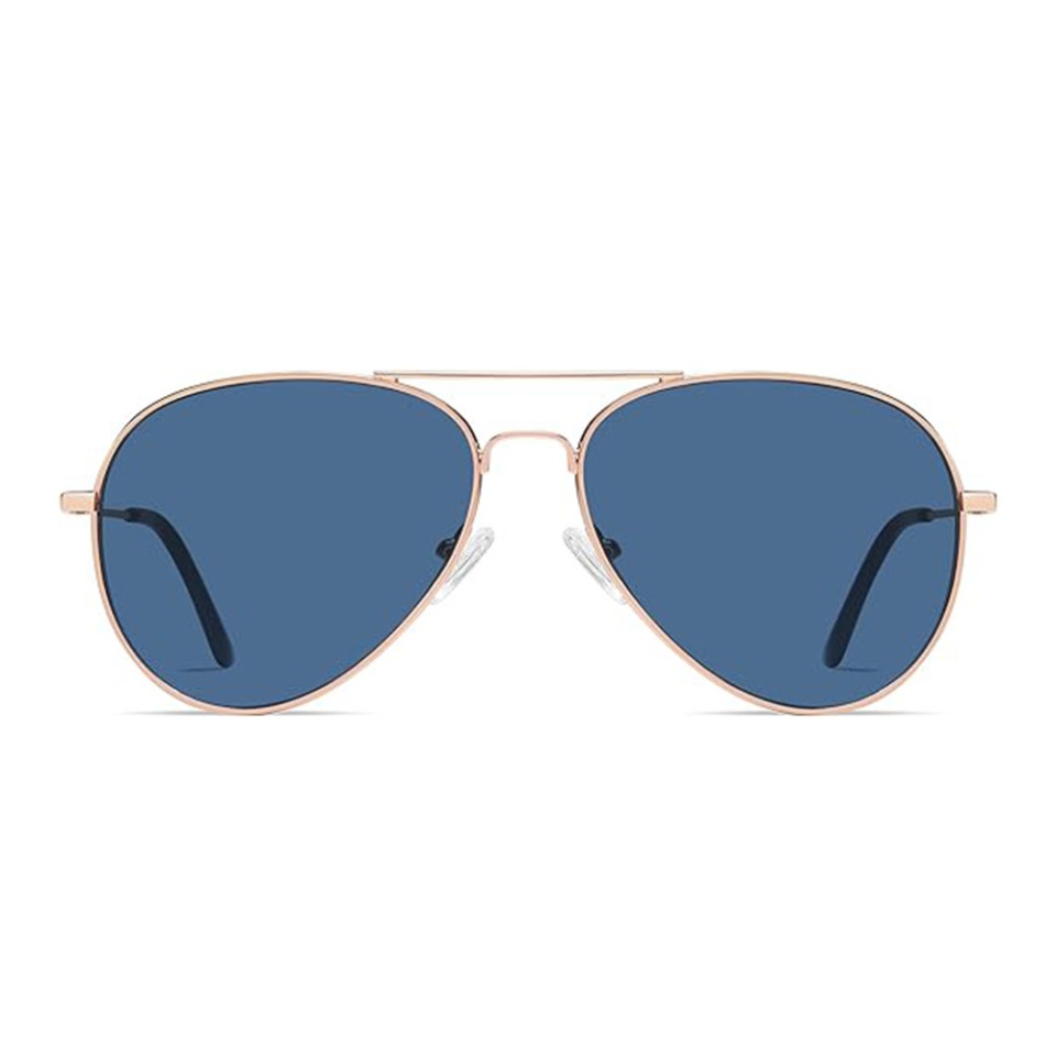 Ochelari de soare barbati, Polarizati, Skyddar 3025, Albastru;auriu - 1 | YEO