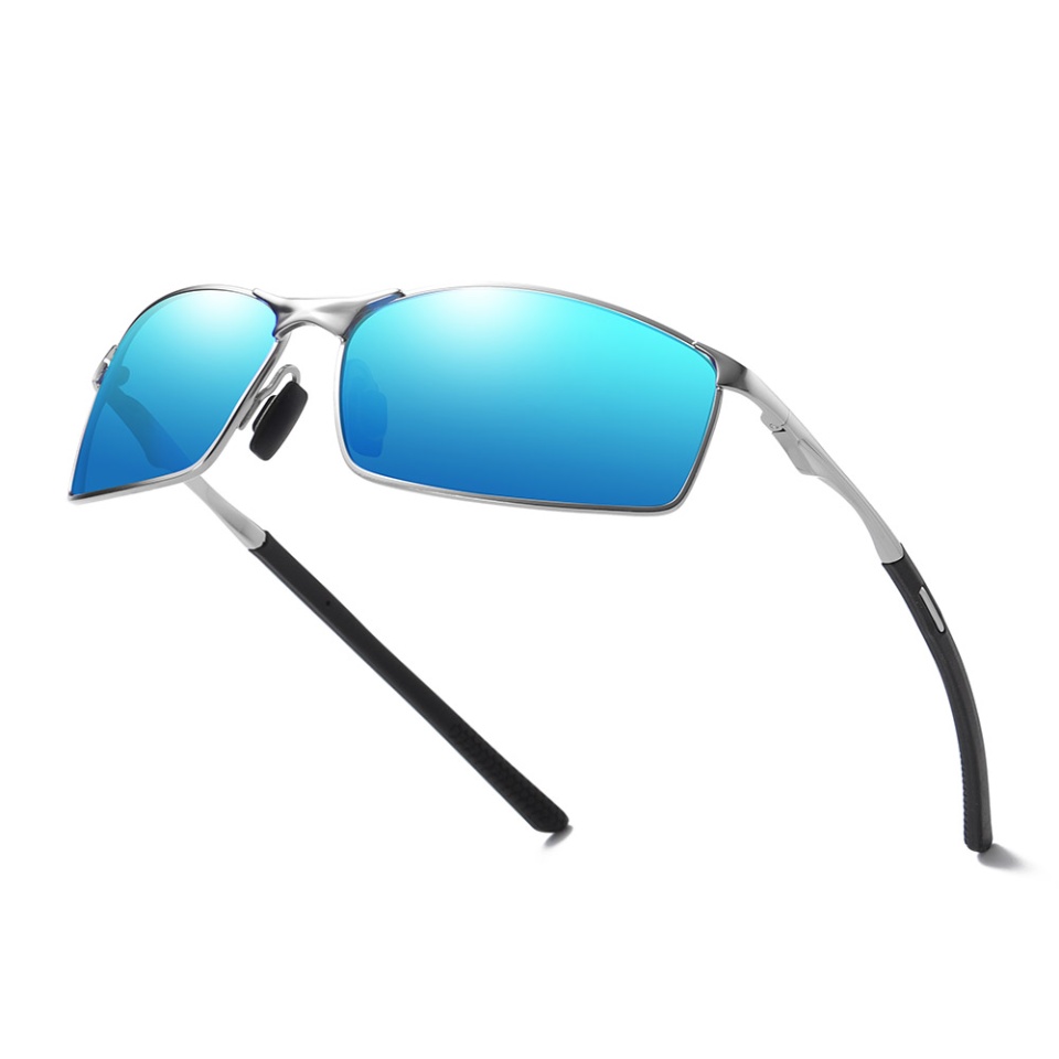 Ochelari de soare barbati, Polarizati, Skyddar 559, Negru;albastru;argintiu - 2 | YEO