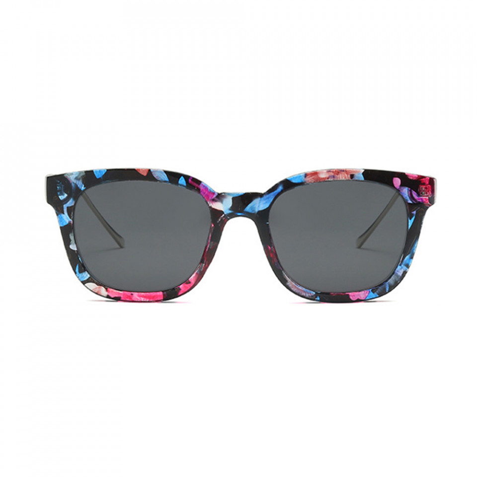 Ochelari de soare Dama cu protectie UV (2050), Techsuit - Gri Floral - 2 | YEO