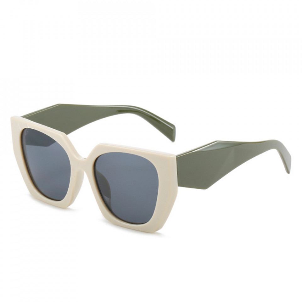 Ochelari de soare dama, rame mari, Luxury, Skyddar Vistta 3967 - Bej Gri