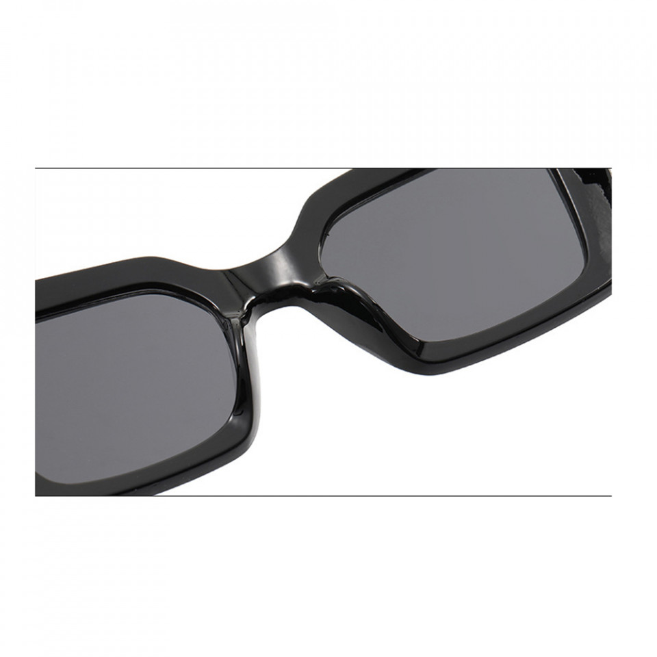 Ochelari de soare dama, rame Square, Skyddar Vistta 5277- Negru Gri - 3 | YEO