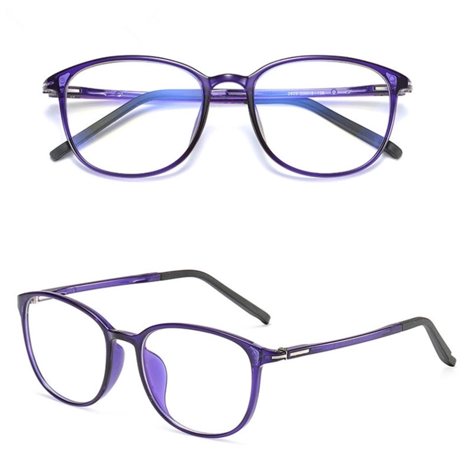 Ochelari Protectie Calculator, Ecran Telefon, Televizor, Gaming, anti Lumina Albastra, Antireflex, fara Dioptrii, SKDR OptiGlow F2822 - Mov - 2 | YEO