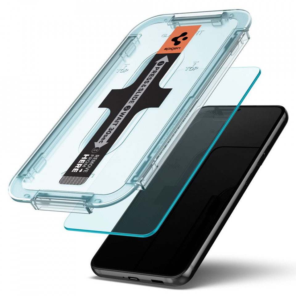 [Pachet 2x] Folie Samsung Galaxy S22, GLAS.TR Ez-Fit 9H - Clear - 3 | YEO