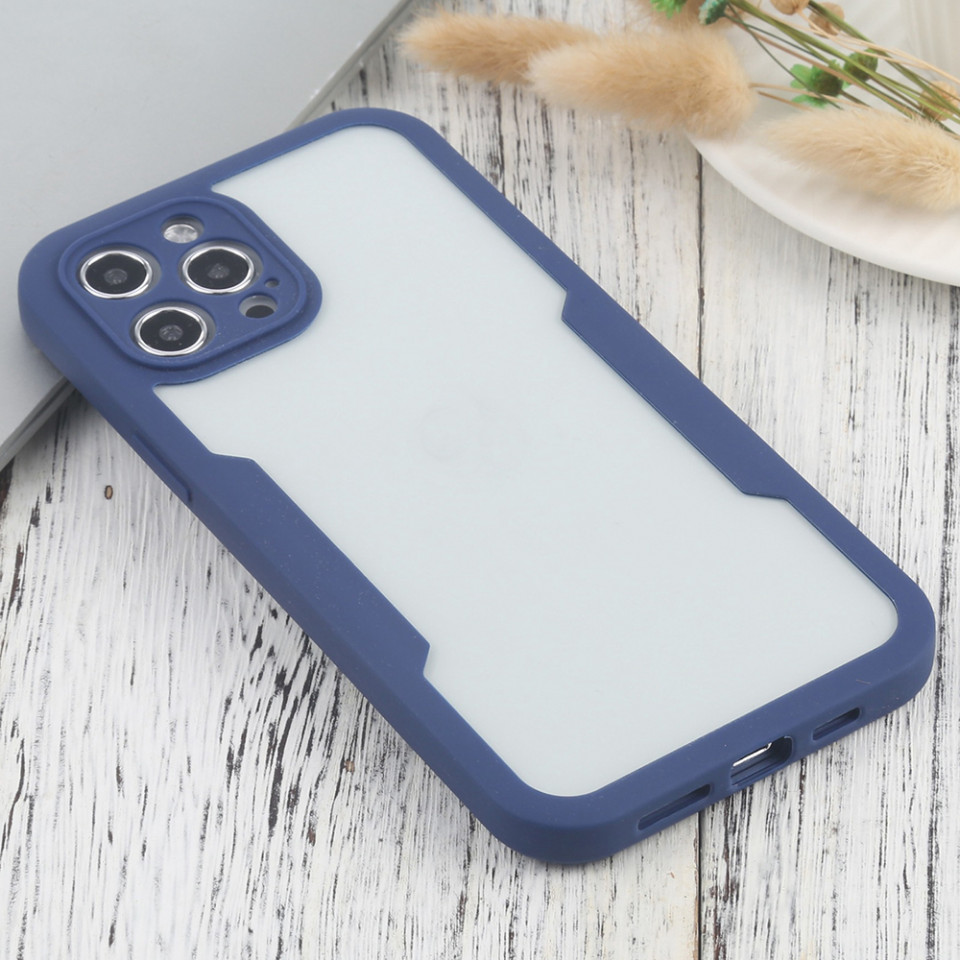 [Pachet 360°] Husa + Folie pentru iPhone 12 Pro, SKDR ColorShield 360° - Albastru - 1 | YEO