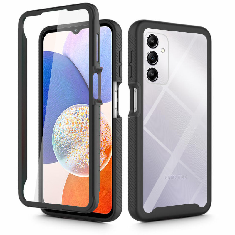 [Pachet 360°] Husa + Folie Samsung Galaxy A14 5G, Techsuit Defense - Negru
