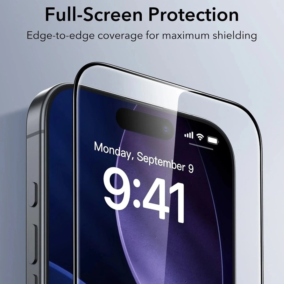 [Pachet x3] Folie sticla pentru iPhone Air, ESR Tempered Glass UltraFit, Transparenta - 3 | YEO