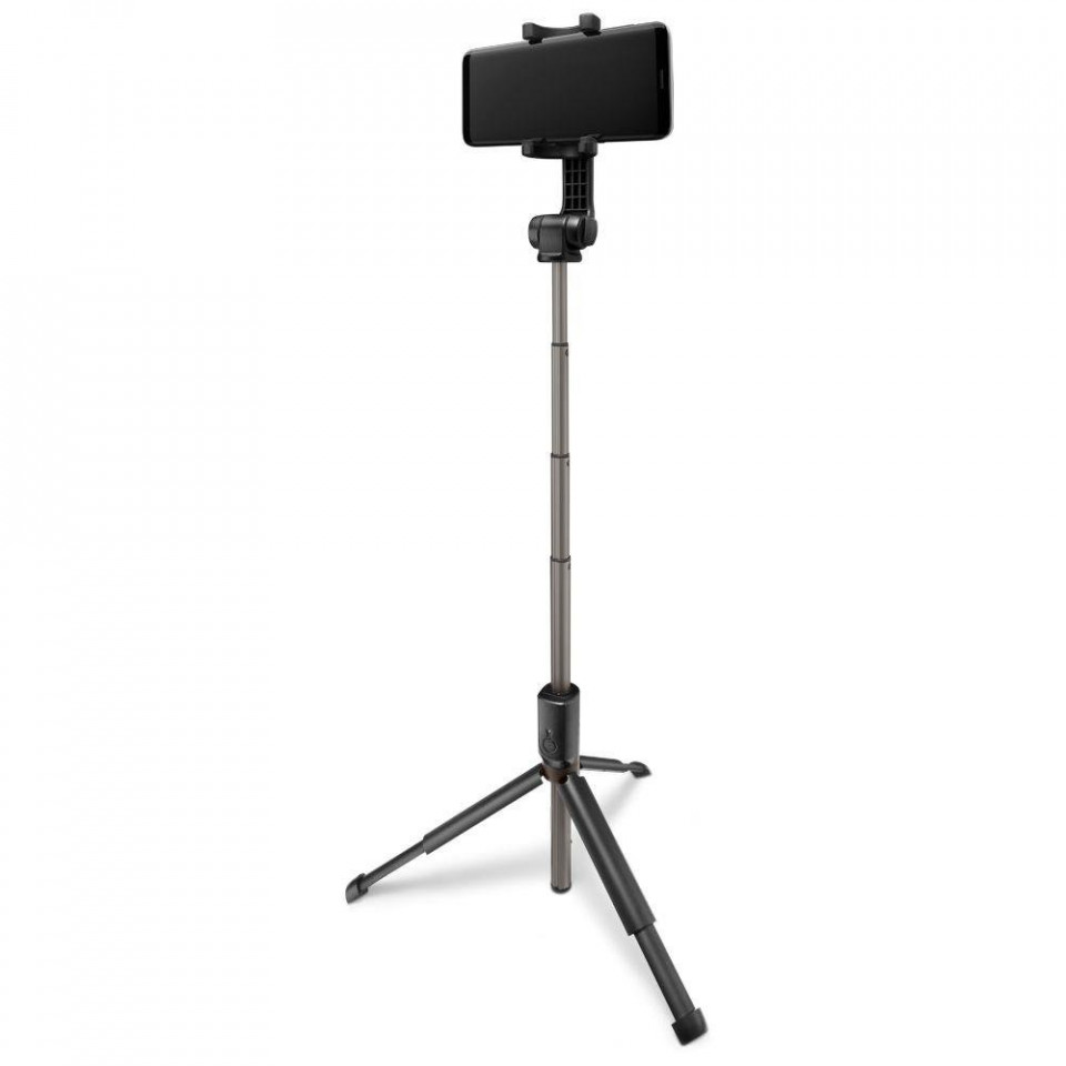 Selfie Stick cu Bluetooth remote si Trepied, Spigen - Negru - 1 | YEO