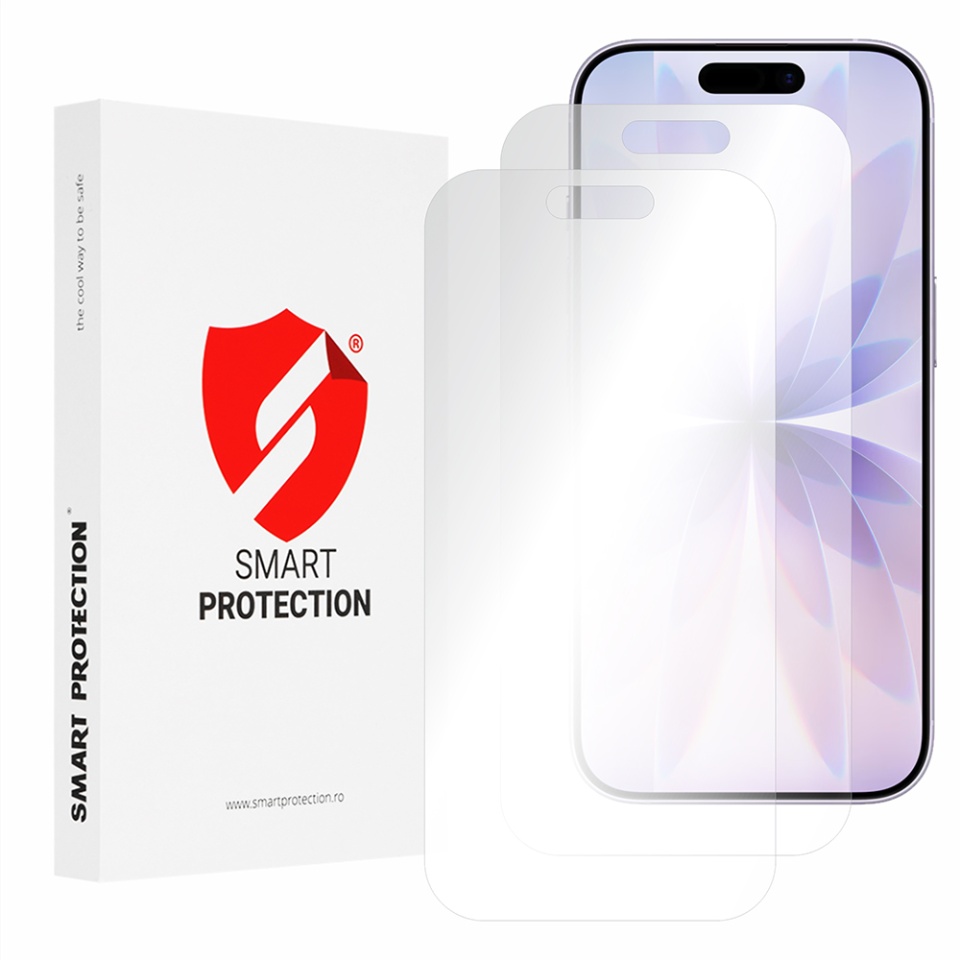 [SET 2x] Folie de protectie iPhone 17, Premium Classic, Smart Protection, Transparent
