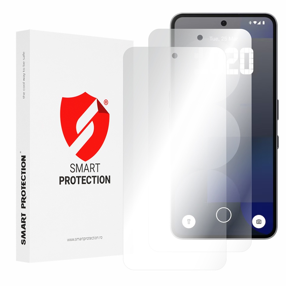 [SET 2x] Folie de protectie Nothing Phone (3a) / Phone (3a) Pro, Premium Classic, Smart Protection, Transparent