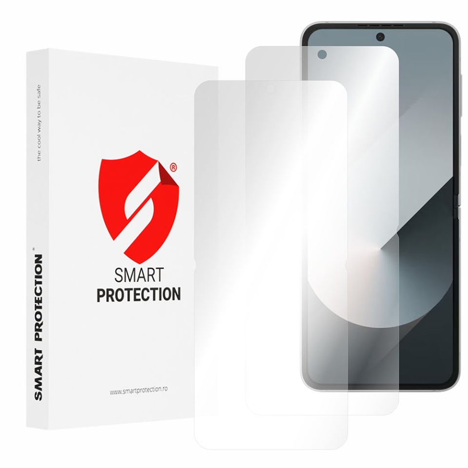 [SET 2x] Folie de protectie Samsung Galaxy Z Flip6, Premium Classic, Smart Protection, Transparent