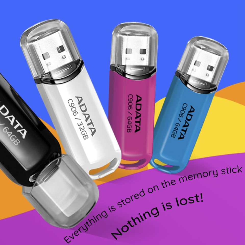 Stick USB ADATA AC906 64G, USB 2.0, Compact si Fiabil, Albastru - 3 | YEO