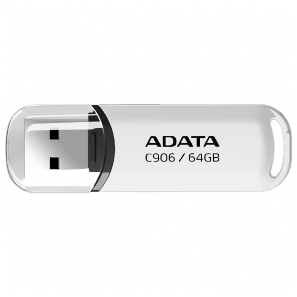 Stick USB ADATA AC906 64G, USB 2.0, Compact si Fiabil, Alb