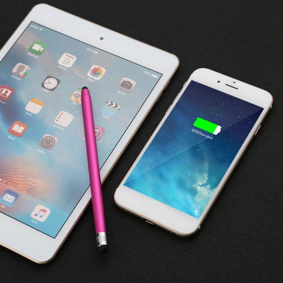 Stylus Pen Universal pentru Telefon, tableta iPad, Android, Windows, Varf Cupru, Magnetic, USB-C, (JC01) - Rosu - 2 | YEO