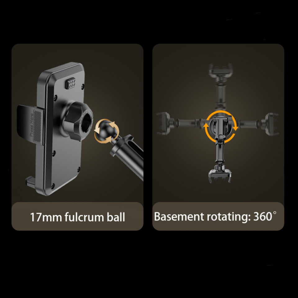 Suport Auto cu Prindere de Bord si Parbriz, Yesido (C173) - Negru - 2 | YEO