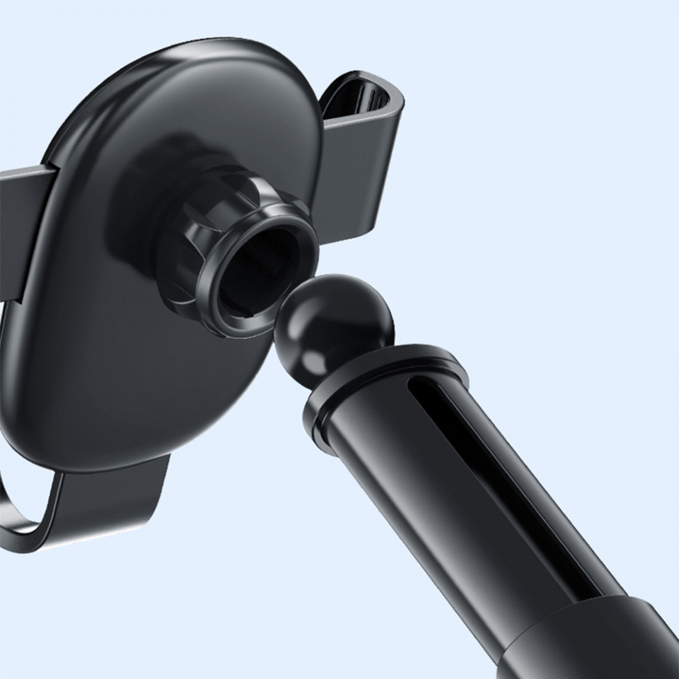 Suport Auto Telefon Parbriz, Bord, Yesido Gravity Grip - Negru - 1 | YEO