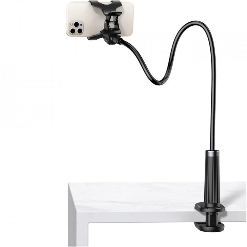 Suport Birou, Clama Prindere, Brat Ajustabil, 120cm, Dimensiune Max 6.5 inch, Ugreen, Negru - 1 | YEO