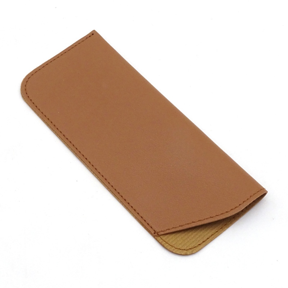 Toc Ochelari din piele ecologica, interior soft, SKDR ETSP - Maro Deschis