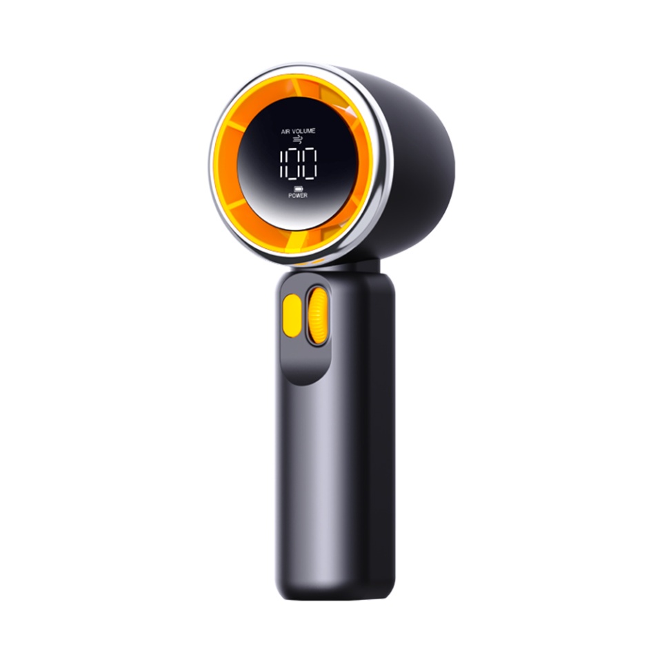 Ventilator de Mana Portabil Z11,100 Viteze, Display LED, Snur Inclus, Incarcare USB, Compact si Durabil, Negru