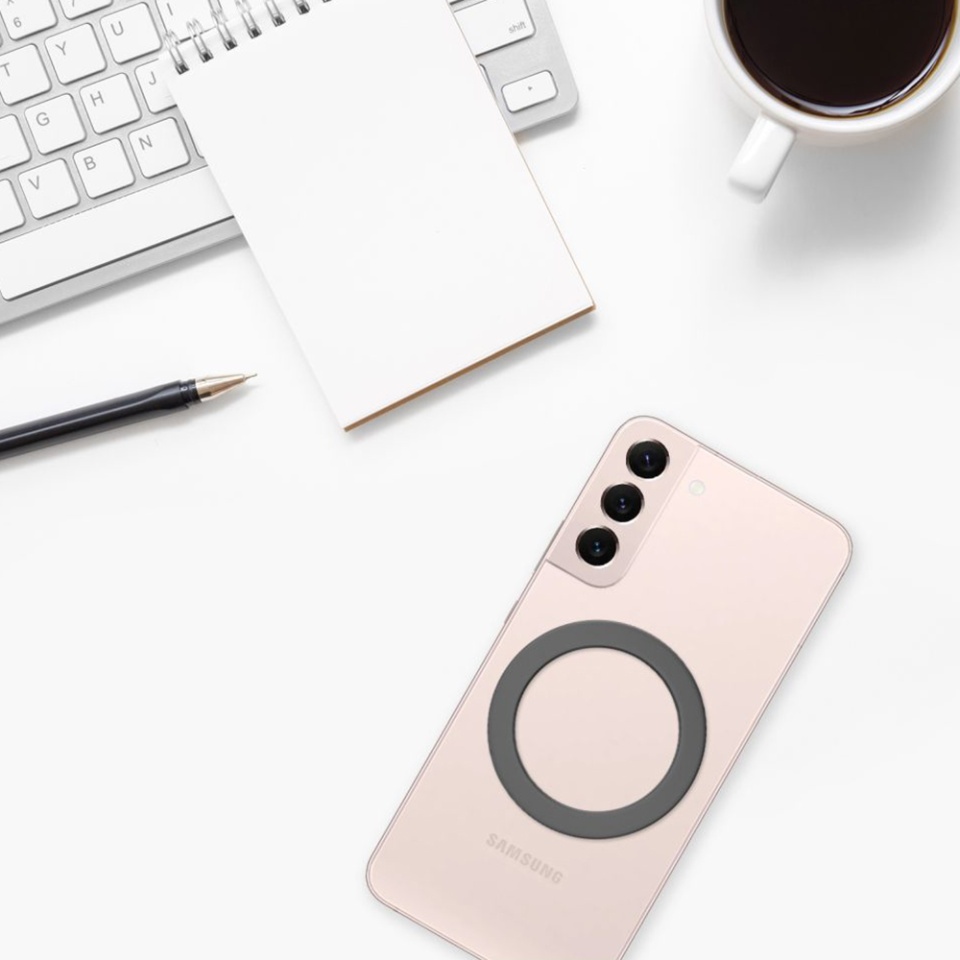 Adaptor Magnetic, FIXED, MagPlate Compatibil MagSafe Forma Rotunda Adeziv 3M, Negru - 8