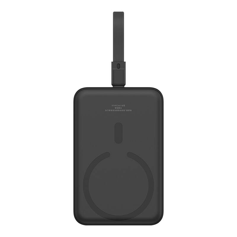 Baterie Externa, Baseus, Magnetica, Incarcare Rapida, MagSafe, USB-C, 10000mAh, 20W, Magnetic Mini, Negru - 2 | YEO
