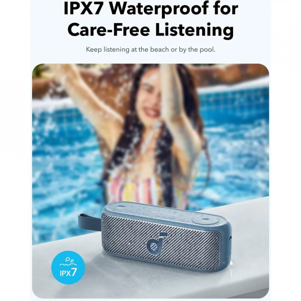Boxa Portabila Waterproof IPX7, 20W - Anker SoundCore Motion 100 - Negru - 1 | YEO