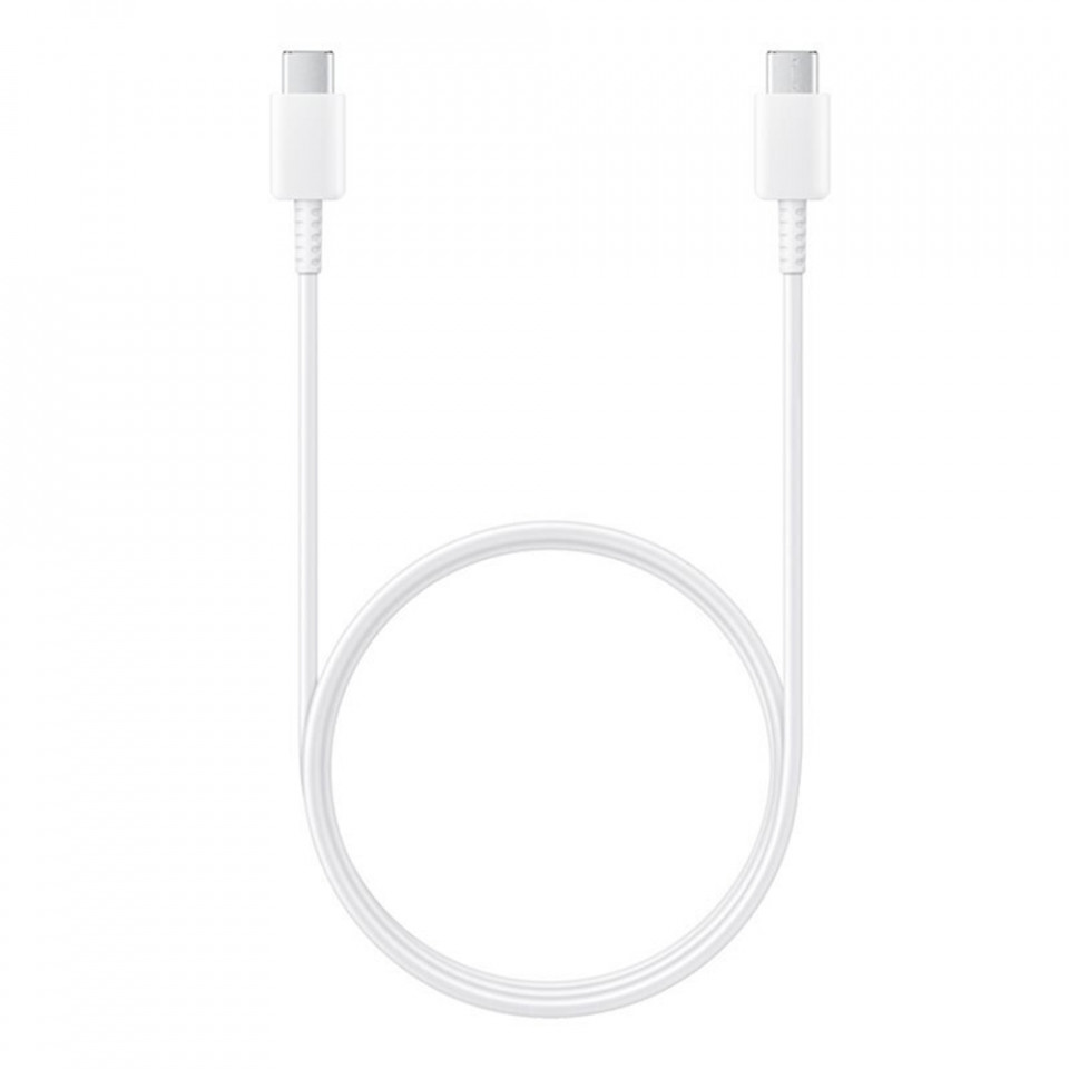 Cablu de Date USB-C la Type-C Fast Charging 3A, 1m - Samsung (EP-DA705BWE) - White (Bulk Packing)