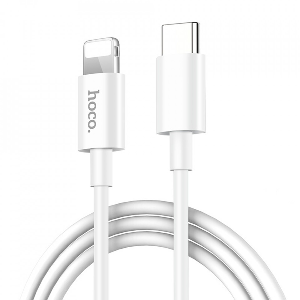 Cablu de date (X36 Swift PD), USB Type-C to Lightning, 18W, 3A, 1.0m, HOCO - Alb - 3 | YEO
