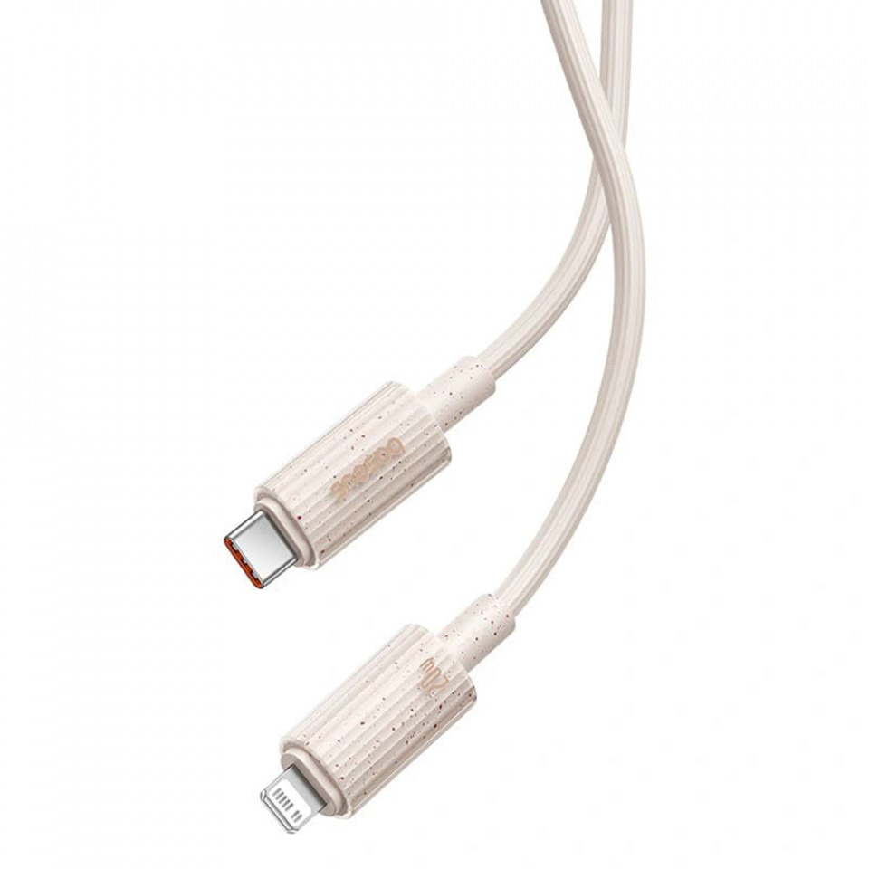 Cablu Type-C to Lightning, Fast Charging, 20W, 480Mbps, 2m - Baseus Habitat Series (P10360201631-01) - Natural Green - 2 | YEO