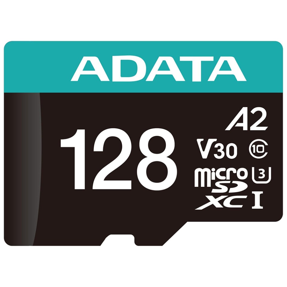 Card de Memorie MicroSDXC, Adapter, Class 10, UHS-I U1, 128GB, Read 100MB/s, Adata, Negru - 1 | YEO