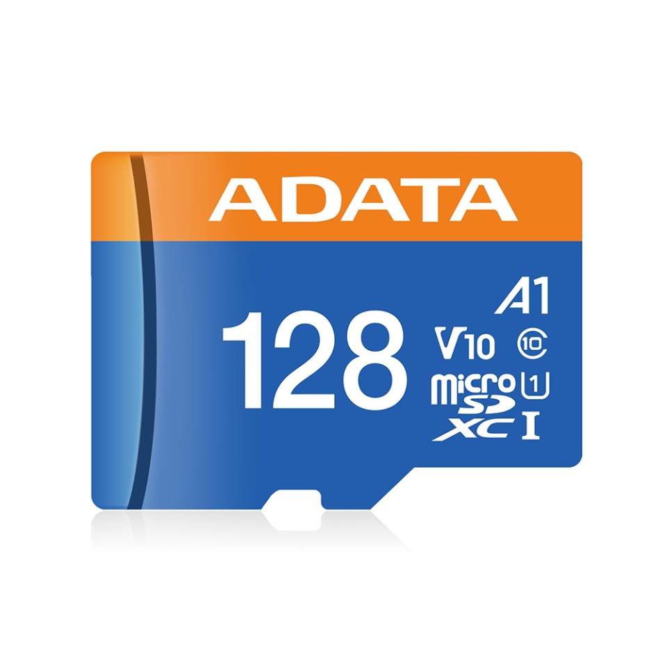Card de Memorie MicroSDXC, Adapter, Class 10, UHS-I U1, 128GB, Read 100MB/s, Adata, Negru - 1 | YEO