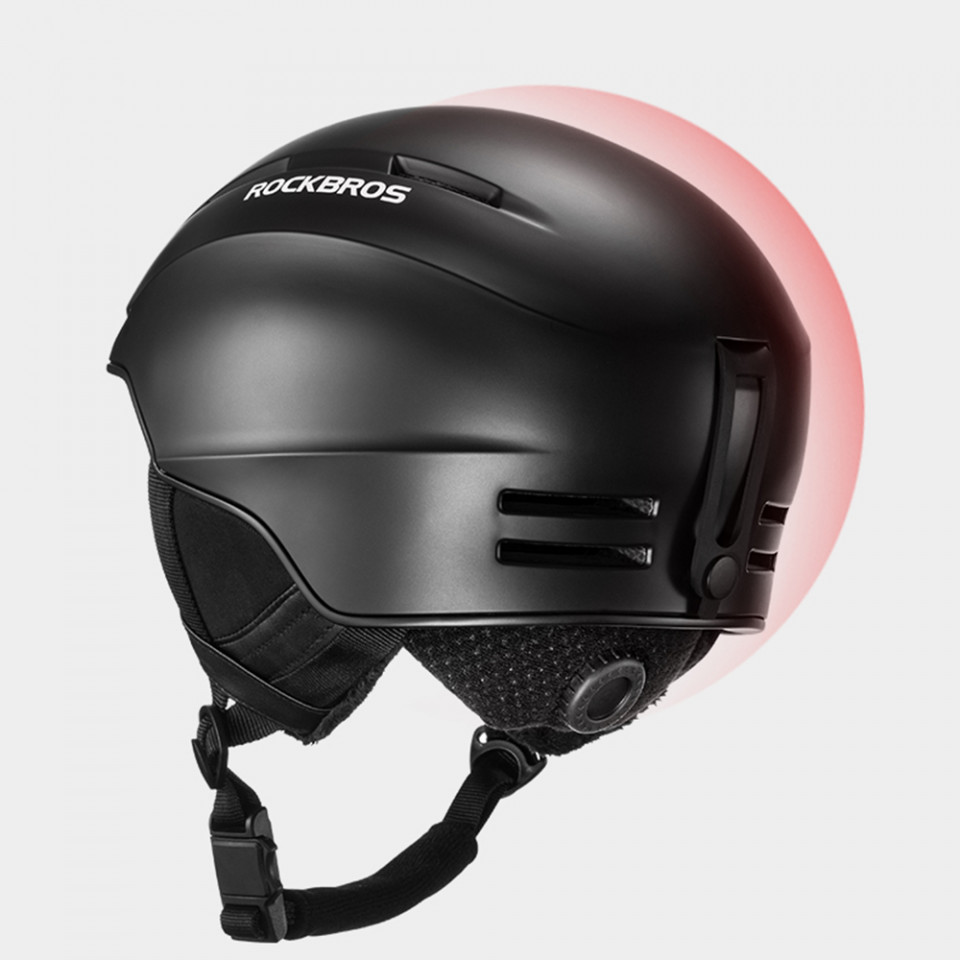 Casca protectie ciclism, reglabila, Marimea L (57-61cm), RockBros (SH-02BK-L) - Negru - 2 | YEO