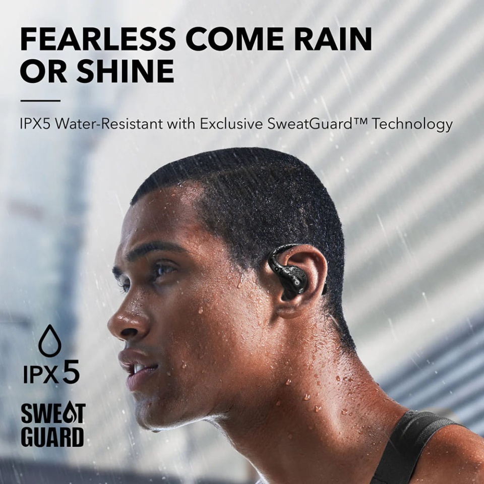 Casti In-Ear Anker SoundCore AeroFit Pro, Wireless, IPX5, Bluetooth V5.3, Incarcare Type-C - Negru - 3 | YEO