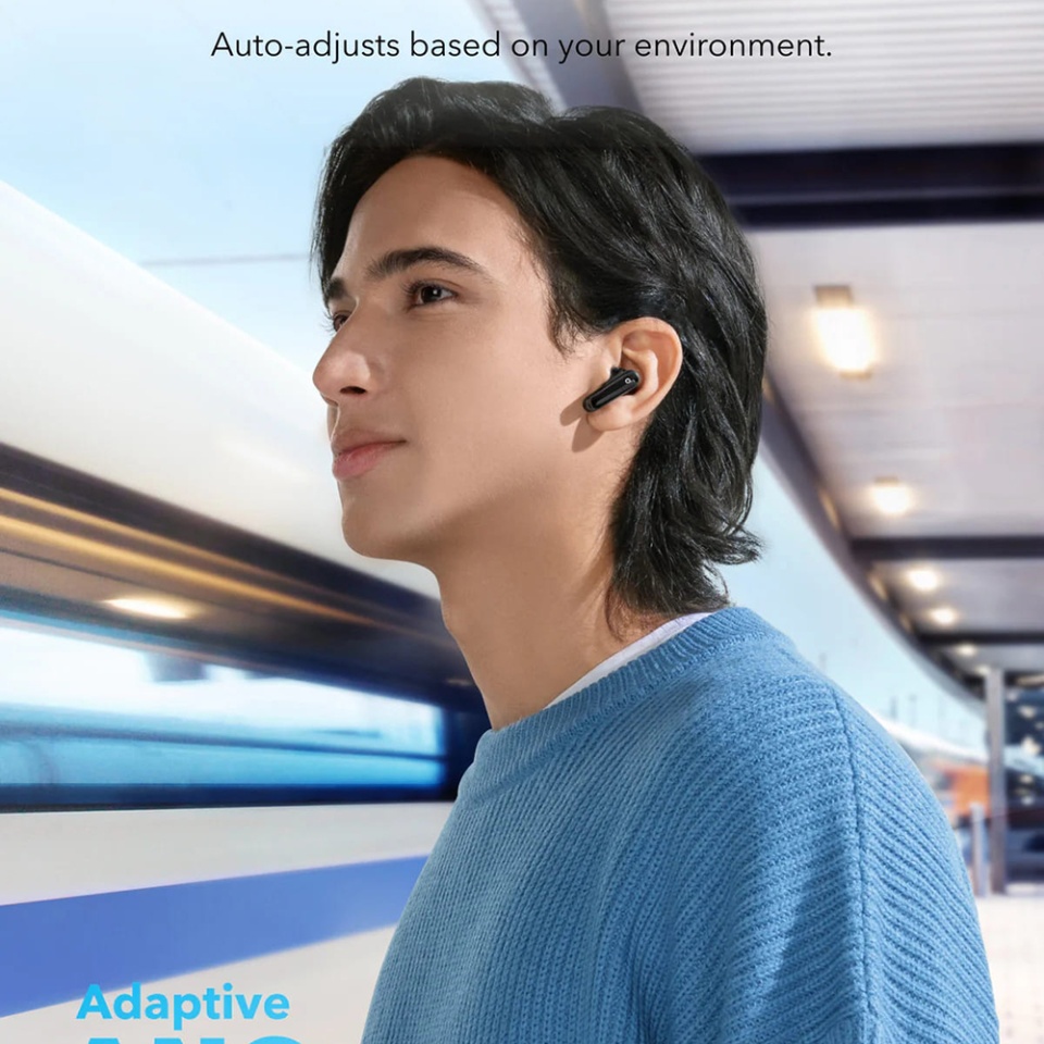 Casti In-Ear Anker SoundCore P40i, Wireless, IPX5, Bluetooth V5.3, Incarcare Type-C - Negru - 3 | YEO