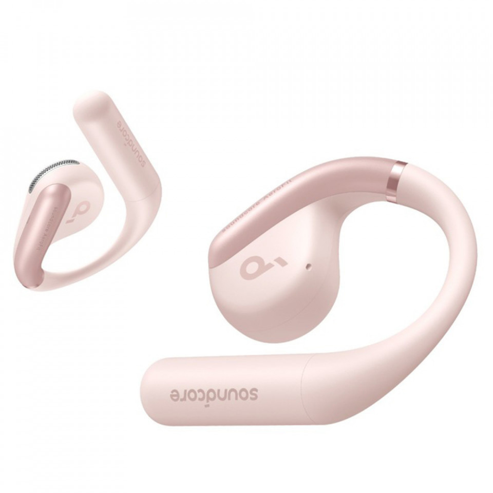 Casti Wireless pentru Sport, Bluetooth, Waterproof - Anker AeroFit (A3872G51) - Pink - 1 | YEO