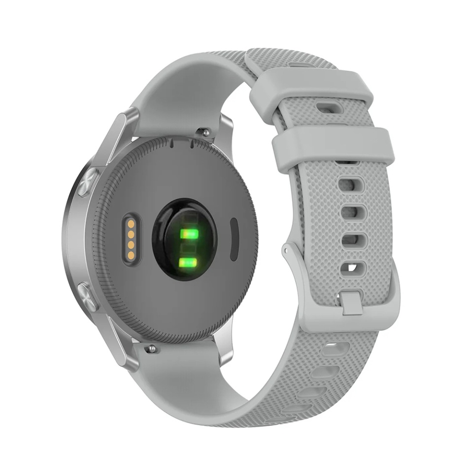 Curea Slicon pentru Samsung Galaxy Watch 4/5/Active 2, Huawei Watch GT 3 /GT 3 Pro, 20mm, SKDR BandPro W006 - Gri - 2 | YEO