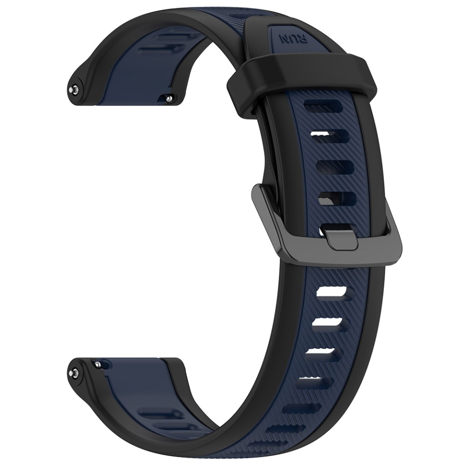 Cureas Silicon pentru Samsung Galaxy Watch 4/5/Active 2, Huawei Watch GT 3 (42mm)/GT 3 Pro (43mm), 20mm, SKDR BandPro W053 - Bleumarin
