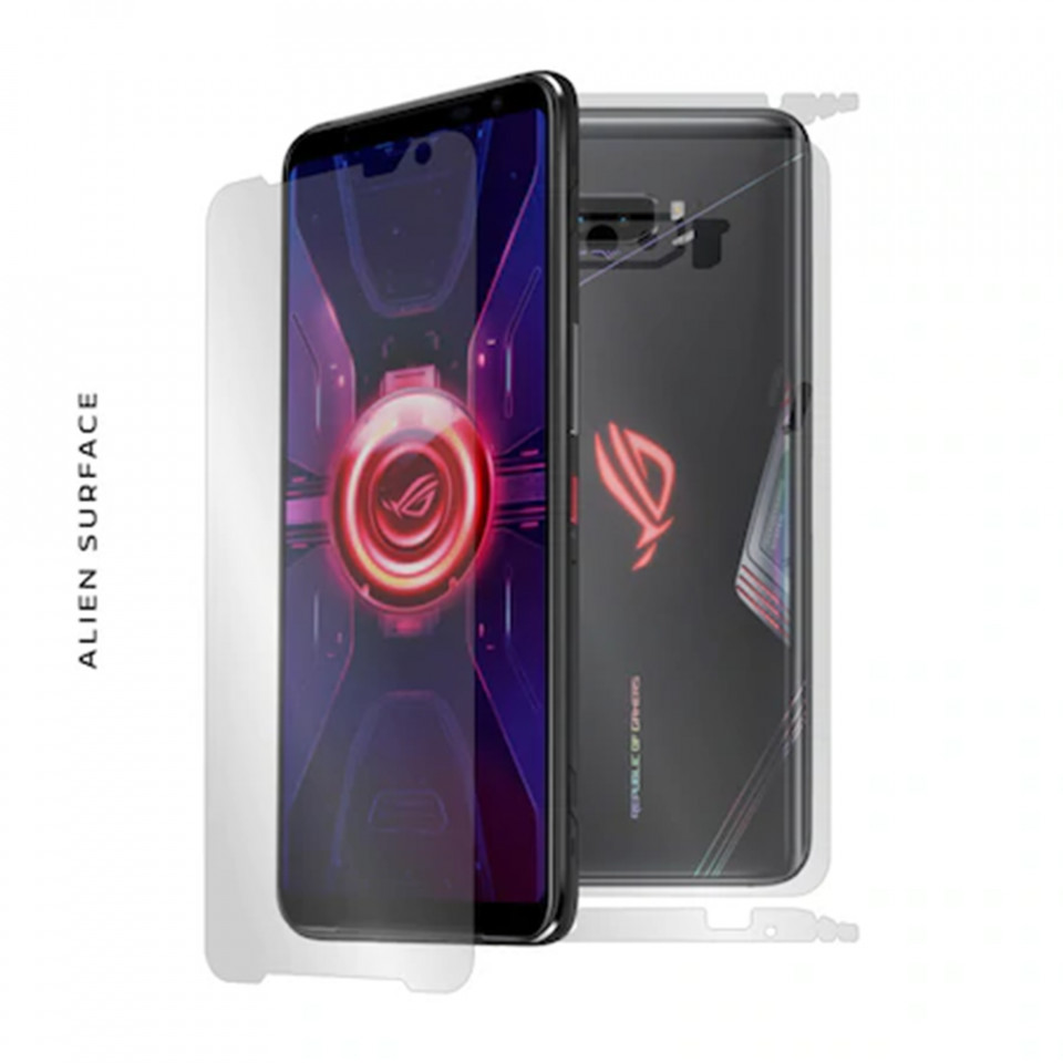 Folie 360° Asus ROG Phone 3 Strix / Rog Phone 3 ZS661KS [Ecran+Margini+Spate] Alien Surface - Transparent - 1 | YEO
