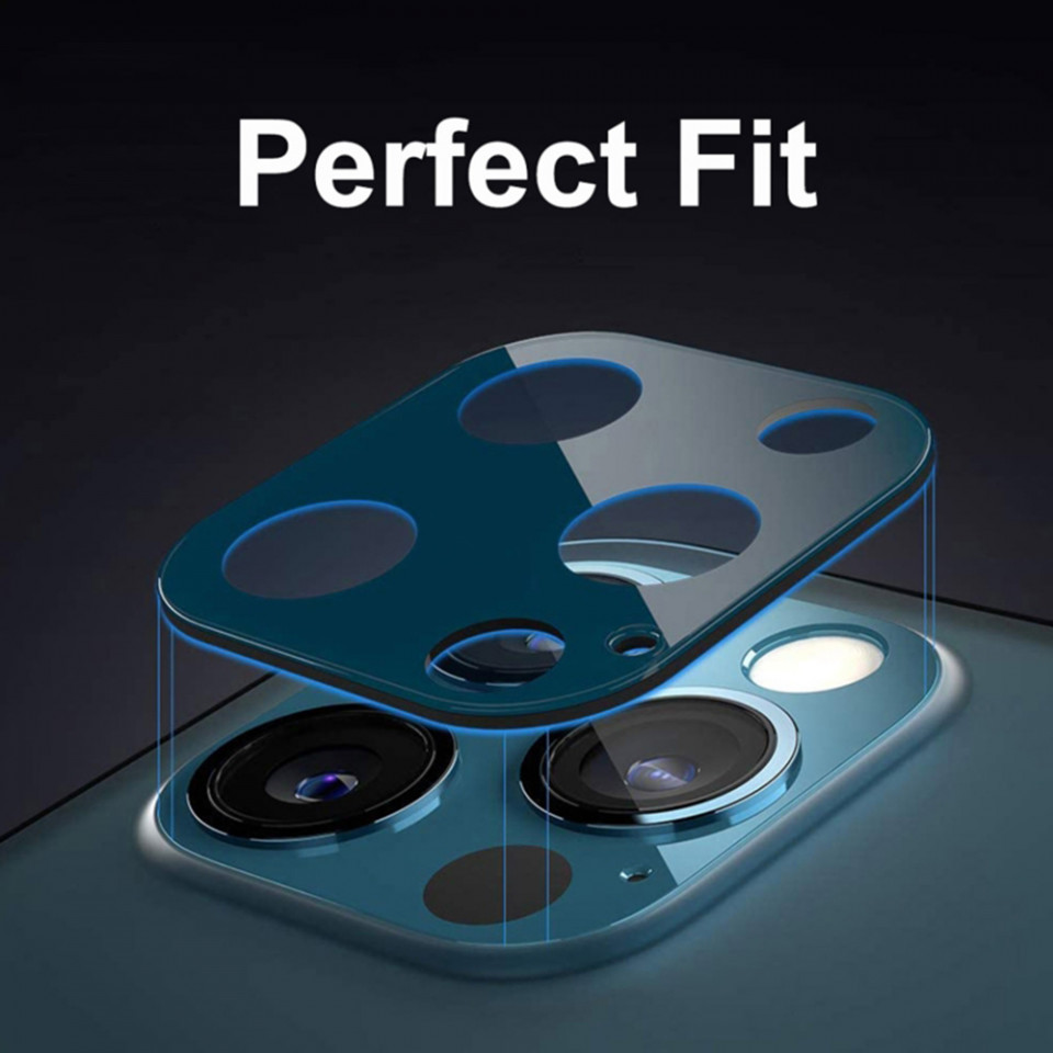 Folie camera iPhone 11 Pro / 11 Pro Max, Techsuit Full Camera Glass - Negru - 2 | YEO