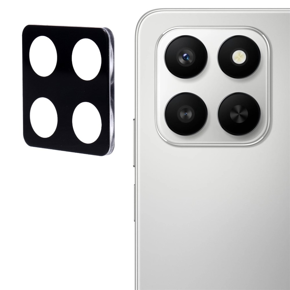 Folie camera pentru Honor 400 Smart / X7d 4G, SKYDDAR INNOVATION, Camera Glass Negru, set cu sticker