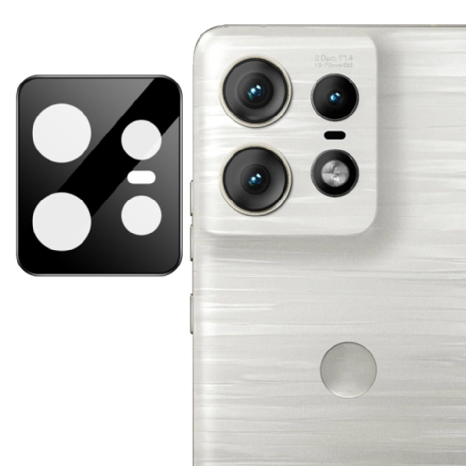 Folie camera pentru Motorola Edge 50 Pro, SKYDDAR INNOVATION, Camera Glass Negru, set cu sticker