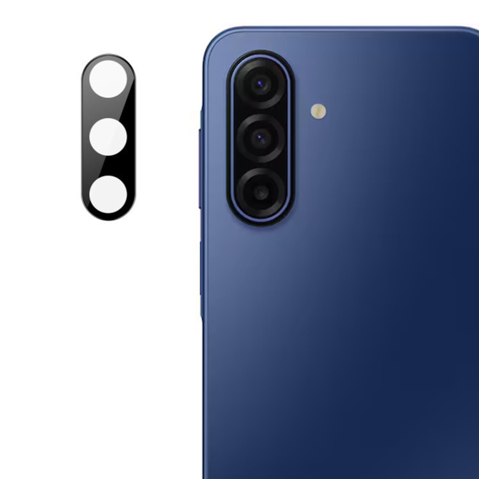 Folie camera pentru Samsung Galaxy A17 5G, SKYDDAR INNOVATION, Camera Glass Negru, set cu sticker
